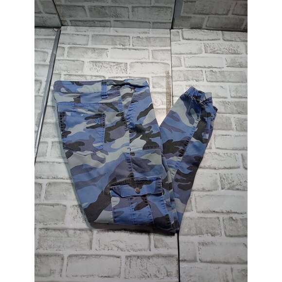 VIP jeans blue camo Juniors size 15/32 Cargo Pockets Jogger - Picture 11 of 13